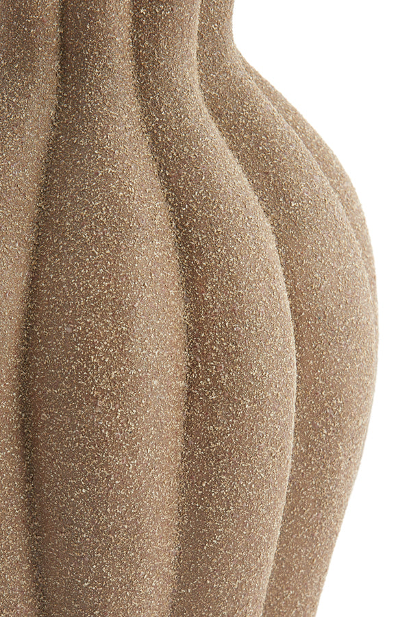 Light & Living Accessories Vase deco 17,5x47,5 cm SILVIO ceramics matt brown House of Isabella UK