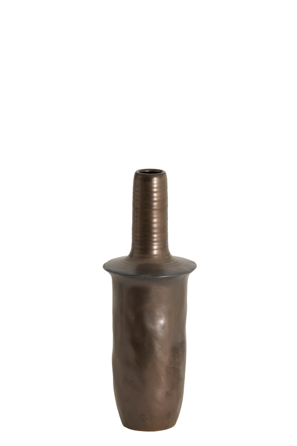 Light & Living Accessories Vase deco 17,5x48,5 cm SENNES ceramics dark bronze House of Isabella UK