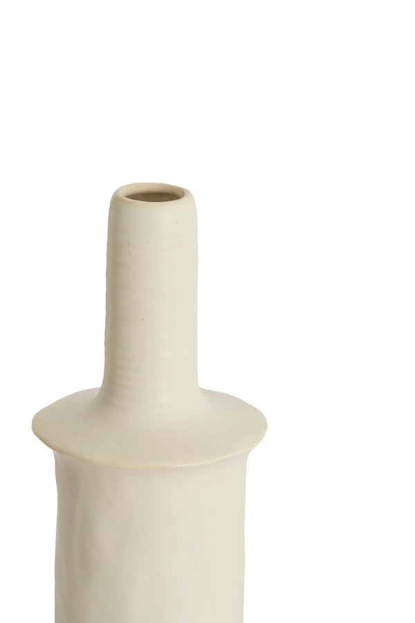 Light & Living Accessories Vase deco 17,5x48,5 cm SENNES ceramics matt cream House of Isabella UK