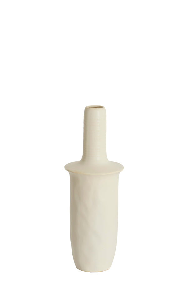 Light & Living Accessories Vase deco 17,5x48,5 cm SENNES ceramics matt cream House of Isabella UK