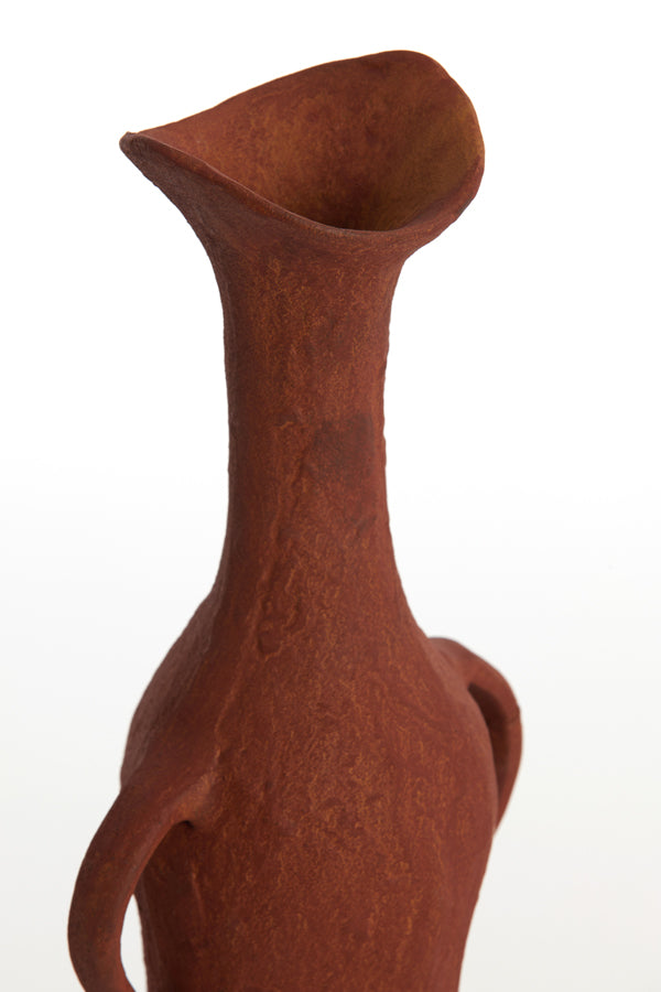 Light & Living Accessories Vase deco 17x11x50,5 cm ANCONI brick red House of Isabella UK