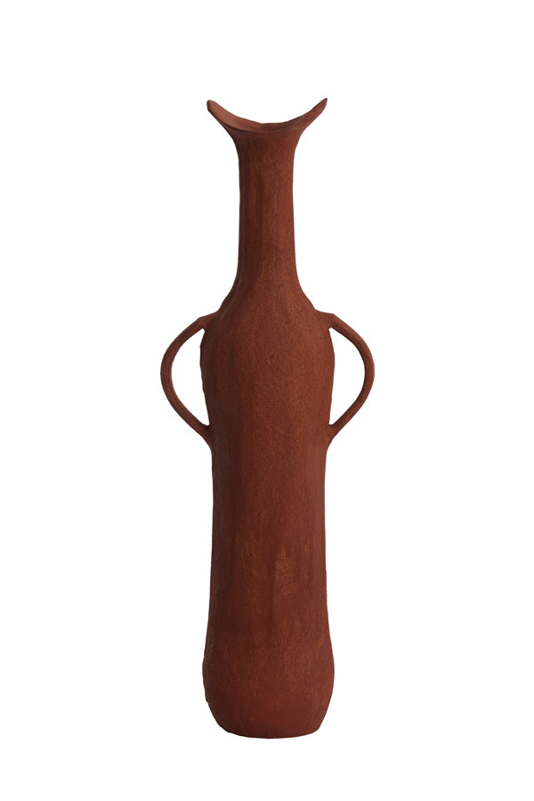 Light & Living Accessories Vase deco 17x11x50,5 cm ANCONI brick red House of Isabella UK
