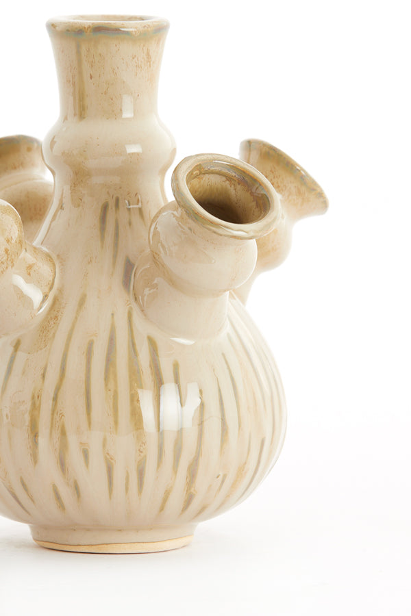 Light & Living Accessories Vase deco 17x18,5 cm NEBULA cream-light brown House of Isabella UK