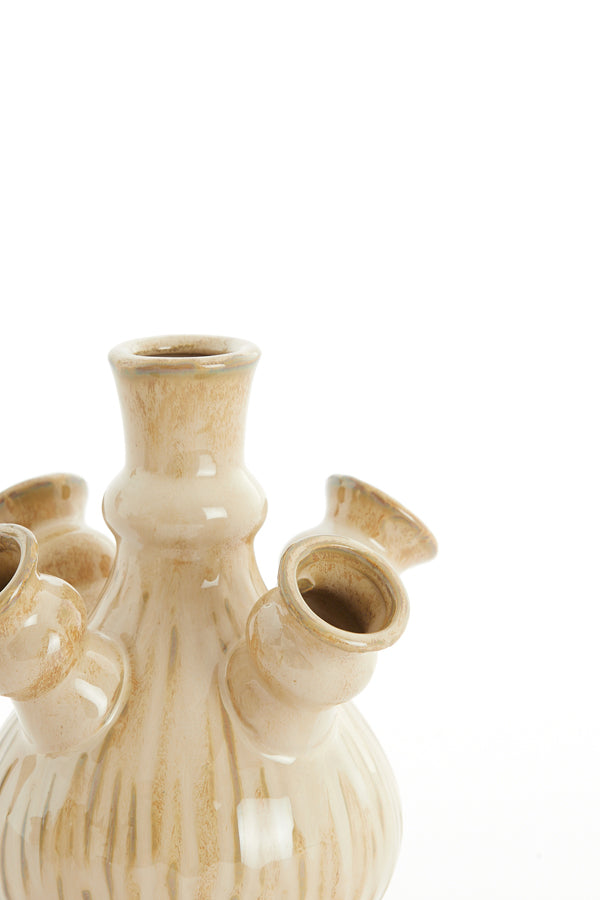 Light & Living Accessories Vase deco 17x18,5 cm NEBULA cream-light brown House of Isabella UK
