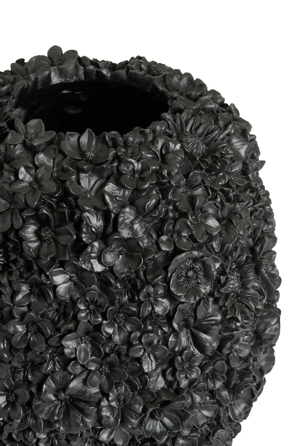 Light & Living Accessories Vase deco 17x20 cm VIOLETA matt black House of Isabella UK