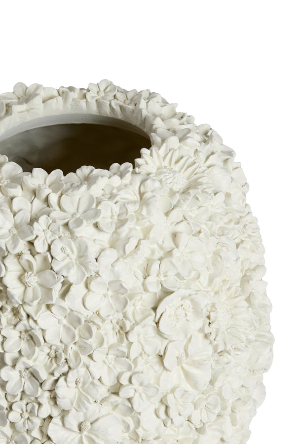 Light & Living Accessories Vase deco 17x20 cm VIOLETA matt cream House of Isabella UK