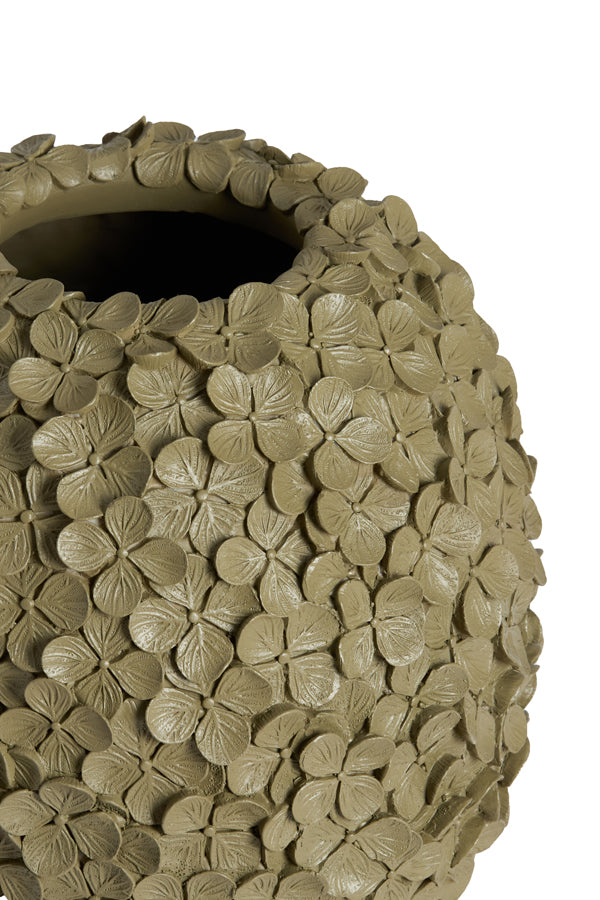 Light & Living Accessories Vase deco 17x20 cm VIOLETA matt olive green-taupe House of Isabella UK