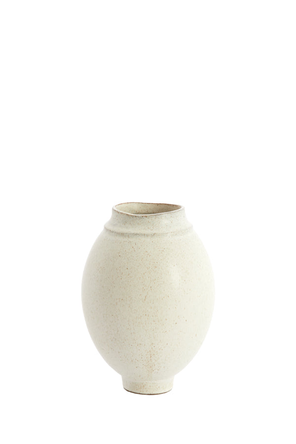 Light & Living Accessories Vase deco 17x23,5 cm LOREA ceramics matt cream House of Isabella UK