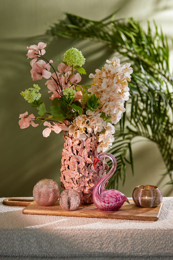 Light & Living Accessories Vase deco 17x26 cm MARIPOSA ceramics pink House of Isabella UK