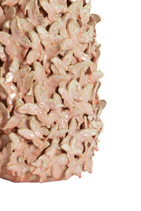 Light & Living Accessories Vase deco 17x26 cm MARIPOSA ceramics pink House of Isabella UK