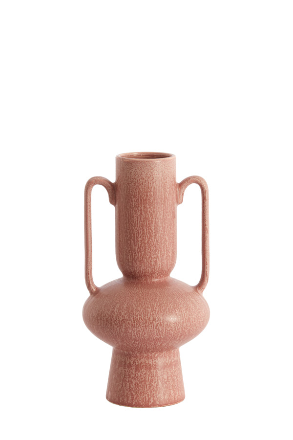 Light & Living Accessories Vase deco 17x32,5 cm OTARU ceramics coral-red House of Isabella UK