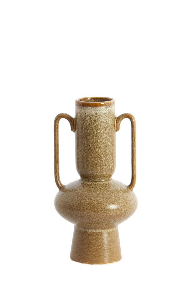 Light & Living Accessories Vase deco 17x32,5 cm OTARU ceramics olive green House of Isabella UK