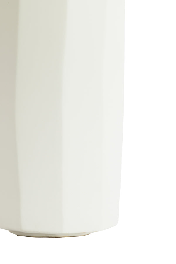Light & Living Accessories Vase deco 17x39 cm LUMIAR matt white House of Isabella UK