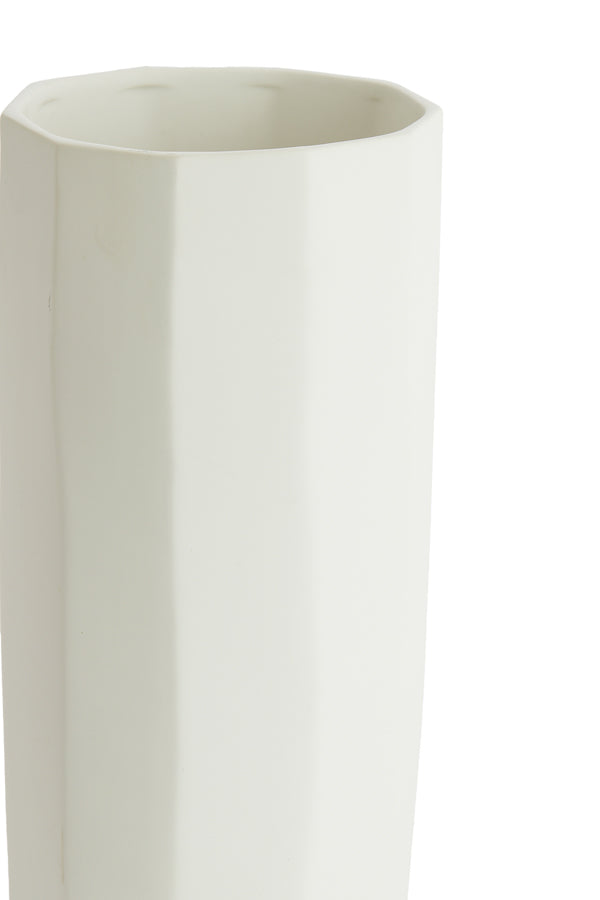 Light & Living Accessories Vase deco 17x39 cm LUMIAR matt white House of Isabella UK
