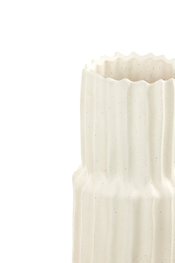 Light & Living Accessories Vase deco 17x58 cm LONGA ceramics cream House of Isabella UK