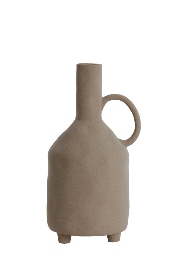 Light & Living Accessories Vase deco 18,5x16,5x35,5 cm JONAI ceramics matt brown House of Isabella UK