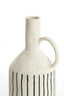 Light & Living Accessories Vase deco 18,5x16,5x35,5 cm JONAI ceramics matt cream-black House of Isabella UK