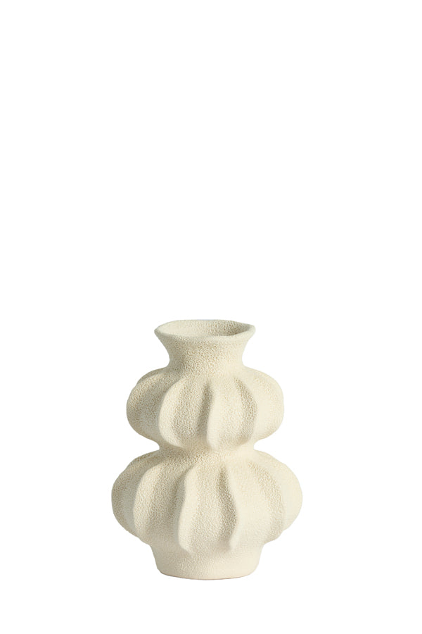 Light & Living Accessories Vase deco 18,5x24,5 cm SPOTORNO ceramics matt cream House of Isabella UK