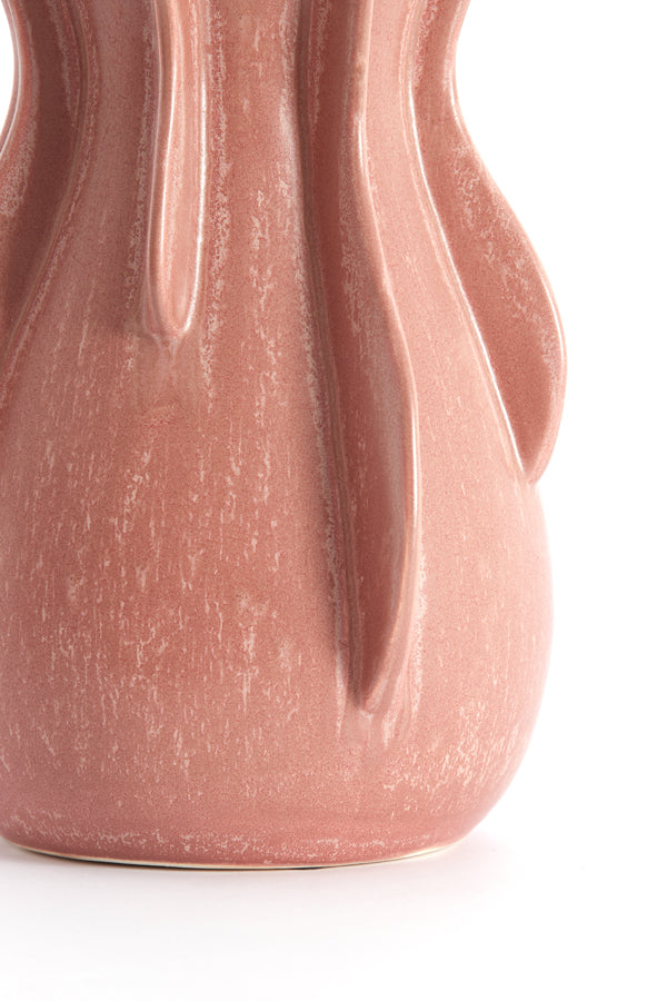 Light & Living Accessories Vase deco 18,5x34 cm MAGOME ceramics coral-red House of Isabella UK