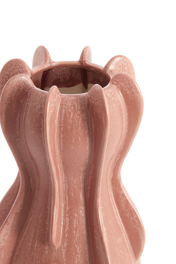 Light & Living Accessories Vase deco 18,5x34 cm MAGOME ceramics coral-red House of Isabella UK