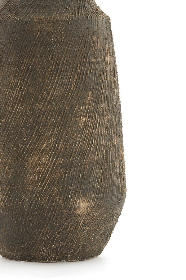 Light & Living Accessories Vase deco 18,5x38 cm KIDIRA ceramics dark brown House of Isabella UK