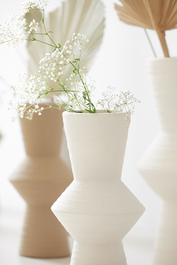 Light & Living Accessories Vase deco 18,5x40,5 cm AYLA ceramics cream House of Isabella UK