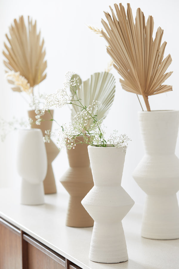 Light & Living Accessories Vase deco 18,5x40,5 cm AYLA ceramics cream House of Isabella UK