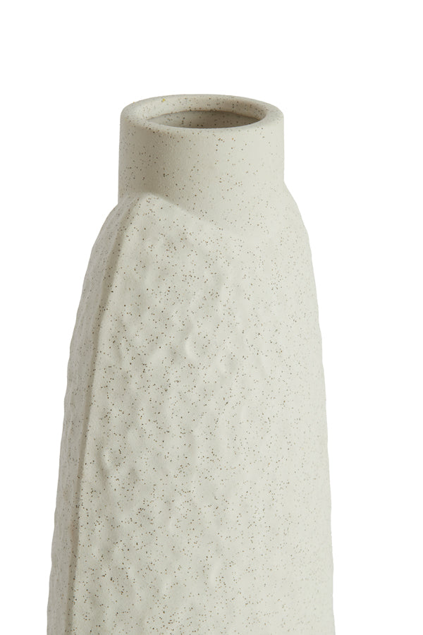 Light & Living Accessories Vase deco 18x12x41 cm NAMTU ceramics matt cream House of Isabella UK