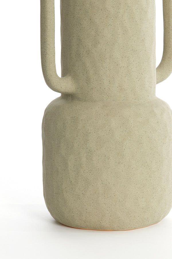 Light & Living Accessories Vase deco 18x14,5x34,5 cm ZIRO ceramics matt olive green House of Isabella UK