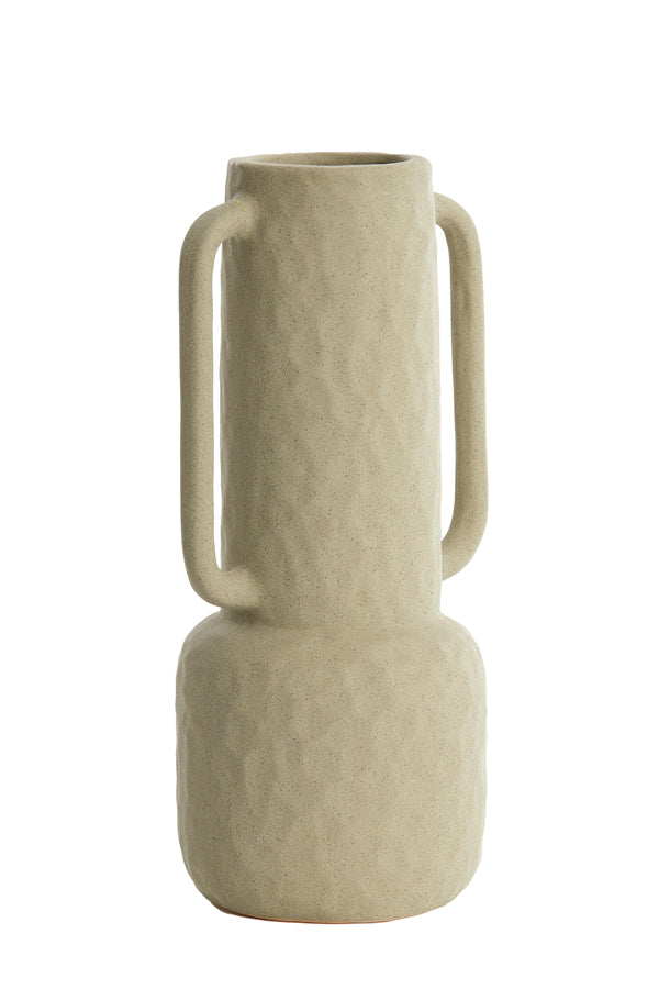 Light & Living Accessories Vase deco 18x14,5x34,5 cm ZIRO ceramics matt olive green House of Isabella UK
