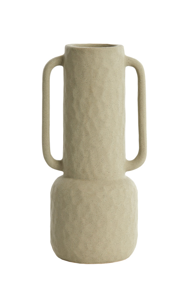 Light & Living Accessories Vase deco 18x14,5x34,5 cm ZIRO ceramics matt olive green House of Isabella UK