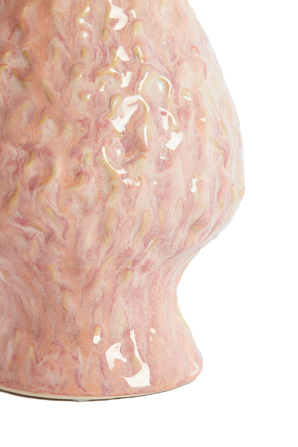 Light & Living Accessories Vase deco 18x22,5 cm MUNNAR ceramics coral House of Isabella UK