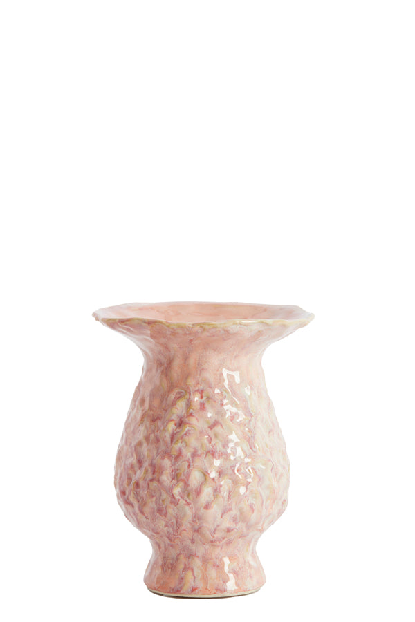 Light & Living Accessories Vase deco 18x22,5 cm MUNNAR ceramics coral House of Isabella UK
