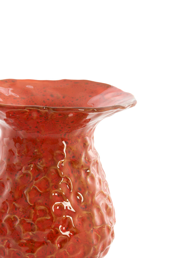 Light & Living Accessories Vase deco 18x22,5 cm MUNNAR ceramics orange House of Isabella UK
