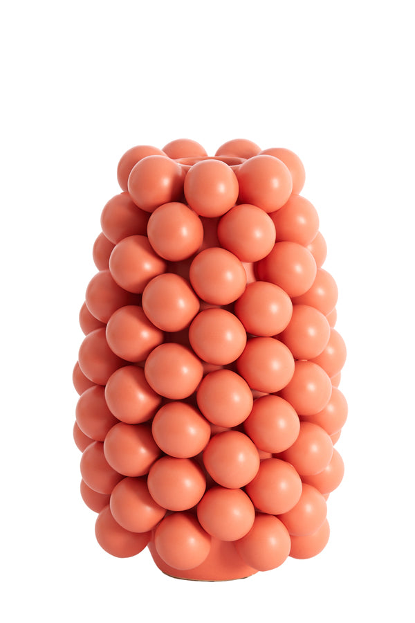 Light & Living Accessories Vase deco 18x28 cm BOYANG ceramics matt coral House of Isabella UK