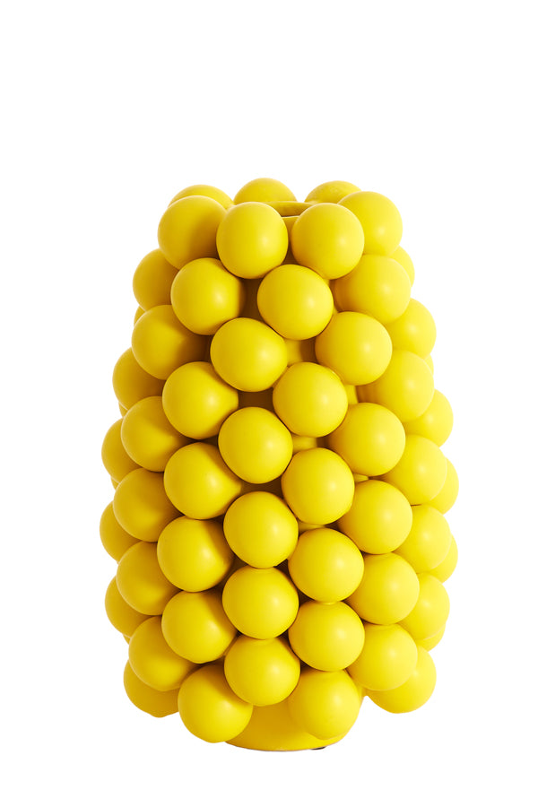Light & Living Accessories Vase deco 18x28 cm BOYANG ceramics matt yellow House of Isabella UK