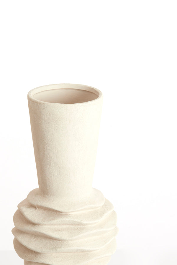 Light & Living Accessories Vase deco 18x47,5 cm OLIVORA ceramics cream House of Isabella UK
