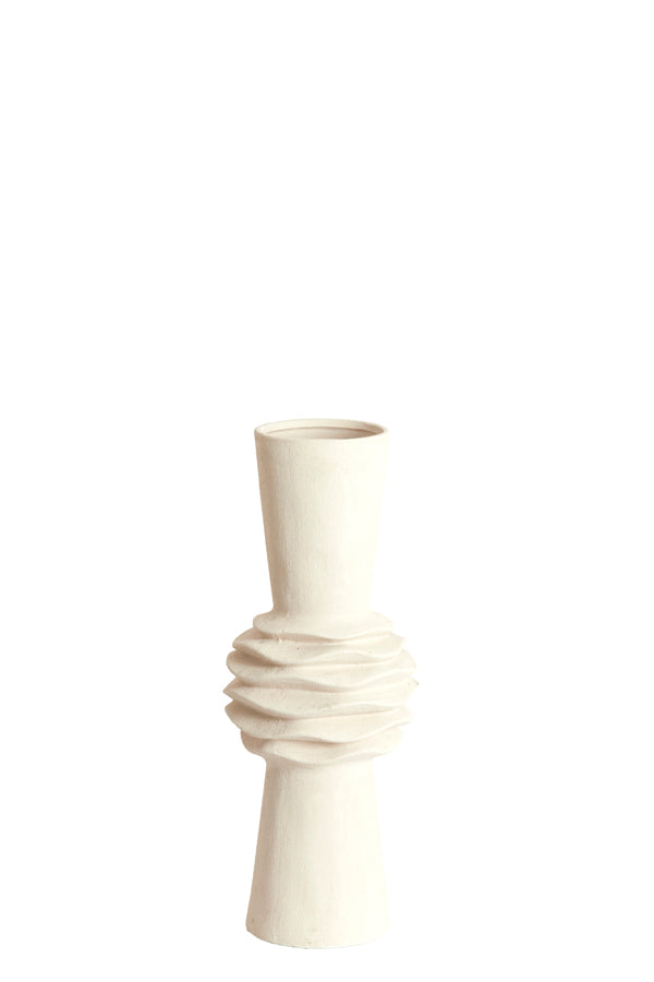 Light & Living Accessories Vase deco 18x47,5 cm OLIVORA ceramics cream House of Isabella UK