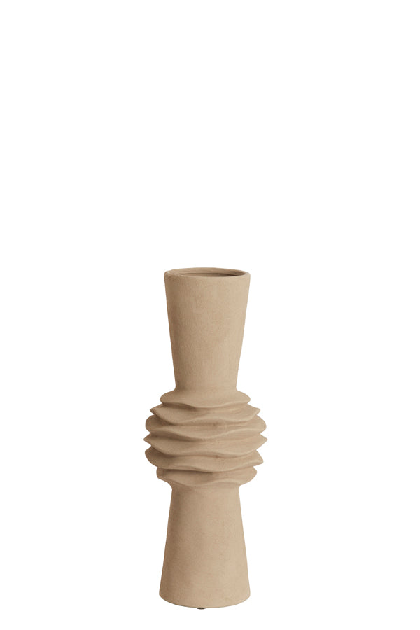 Light & Living Accessories Vase deco 18x47,5 cm OLIVORA ceramics light brown House of Isabella UK