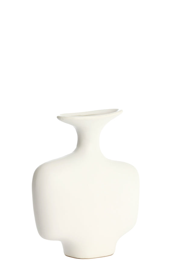 Light & Living Accessories Vase deco 18x8x31 cm TROVO ceramics white House of Isabella UK