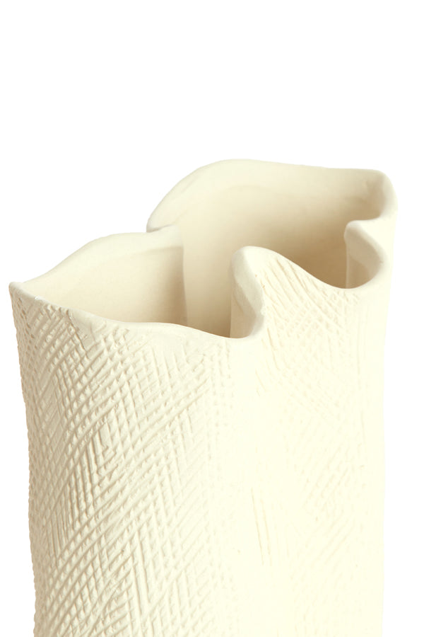 Light & Living Accessories Vase deco 19,5x10,5x18,5 cm FLOVILLA ceramics cream House of Isabella UK