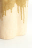 Light & Living Accessories Vase deco 19,5x10,5x18,5 cm FLOVILLA ceramics cream+oliv grn House of Isabella UK