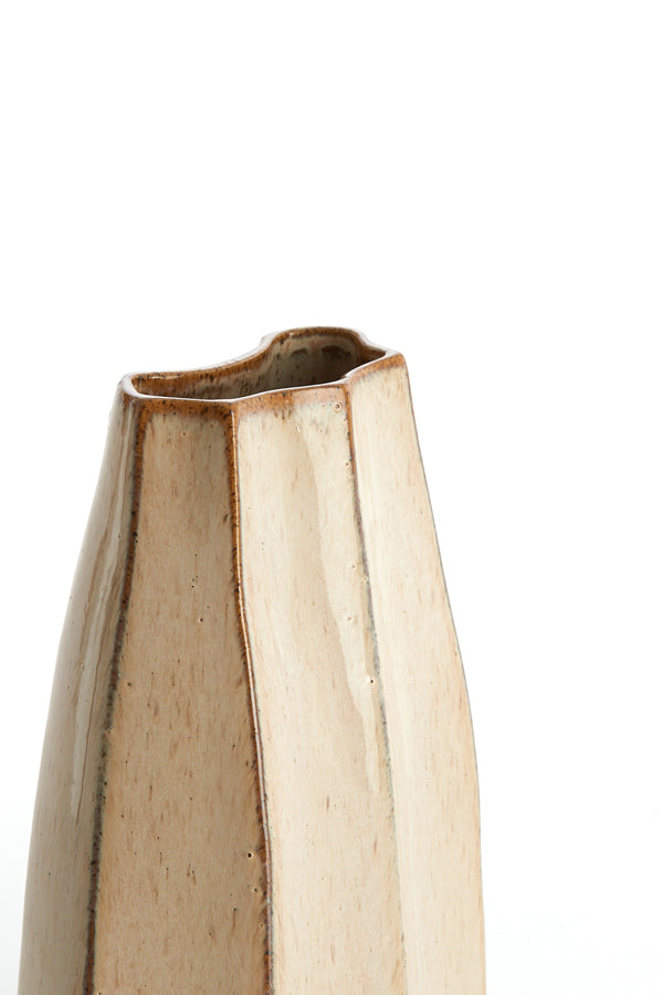 Light & Living Accessories Vase deco 19,5x11,5x27 cm CHIADO shiny beige House of Isabella UK