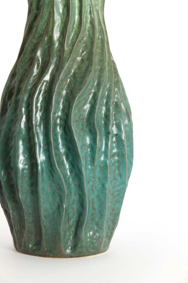 Light & Living Accessories Vase deco 19,5x19x93,5 cm VANIA ceramics petrol House of Isabella UK