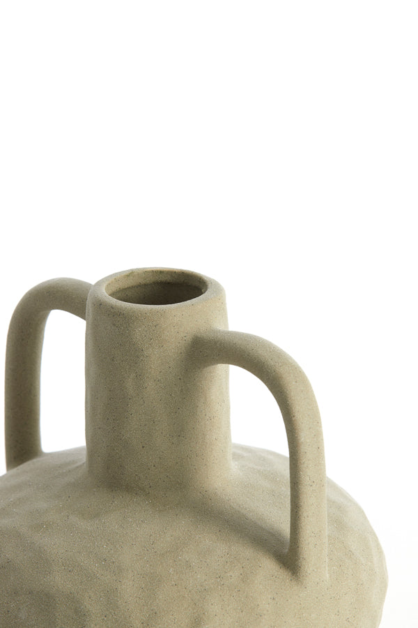 Light & Living Accessories Vase deco 19,5x20 cm ZIRO ceramics matt olive green House of Isabella UK