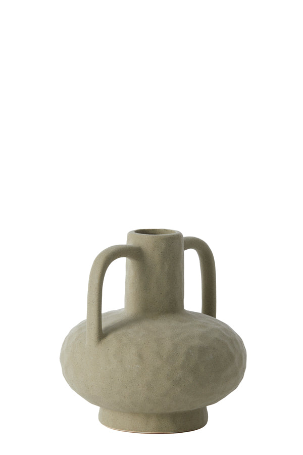 Light & Living Accessories Vase deco 19,5x20 cm ZIRO ceramics matt olive green House of Isabella UK