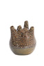 Light & Living Accessories Vase deco 19,5x23 cm COSENZA ceramics brown+bronze House of Isabella UK