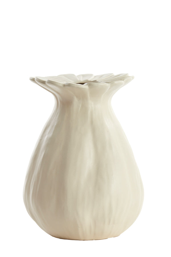 Light & Living Accessories Vase deco 19,5x25 cm REWA ceramics cream House of Isabella UK
