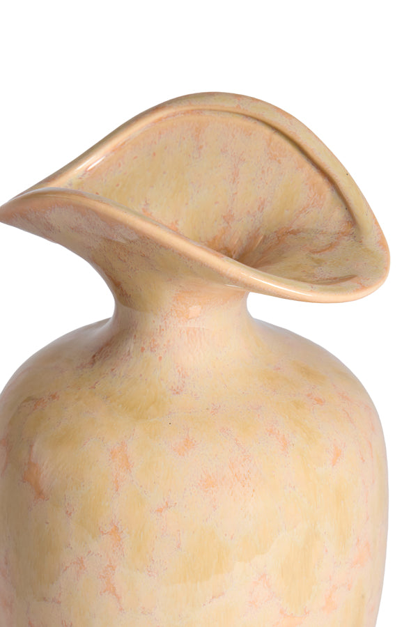 Light & Living Accessories Vase deco 19,5x33 cm MARILLO ceramics light peach House of Isabella UK