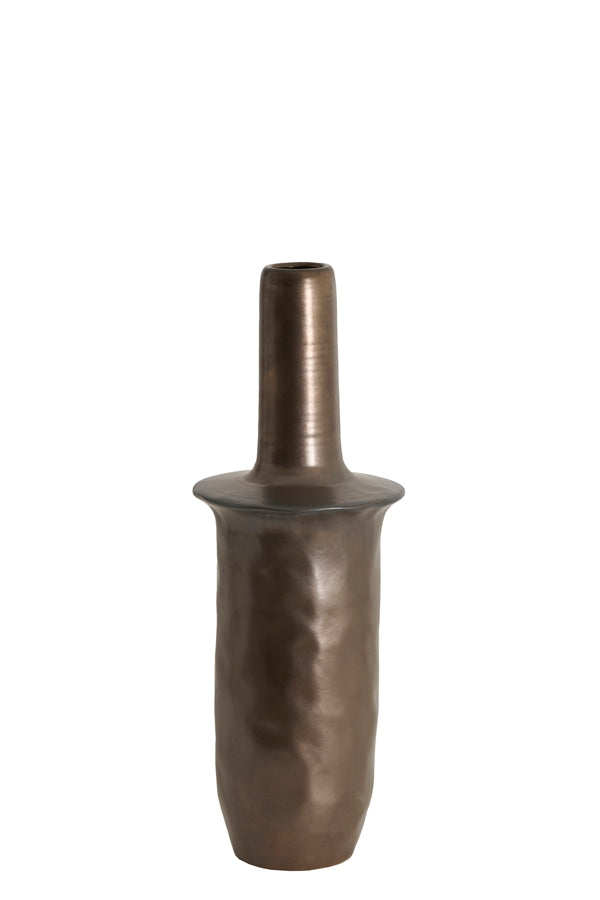 Light & Living Accessories Vase deco 19,5x56 cm SENNES ceramics dark bronze House of Isabella UK